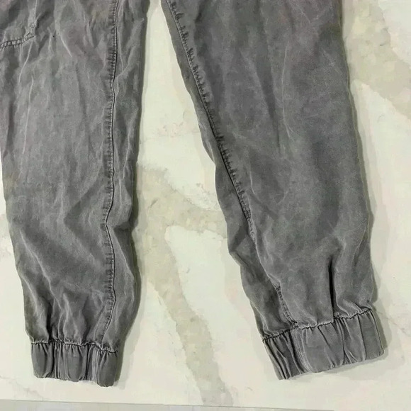 Aerie Charcoal Cargo Jogger Pants Pockets Drawstring Waist Women's Small Utility - Picture 2 of 9